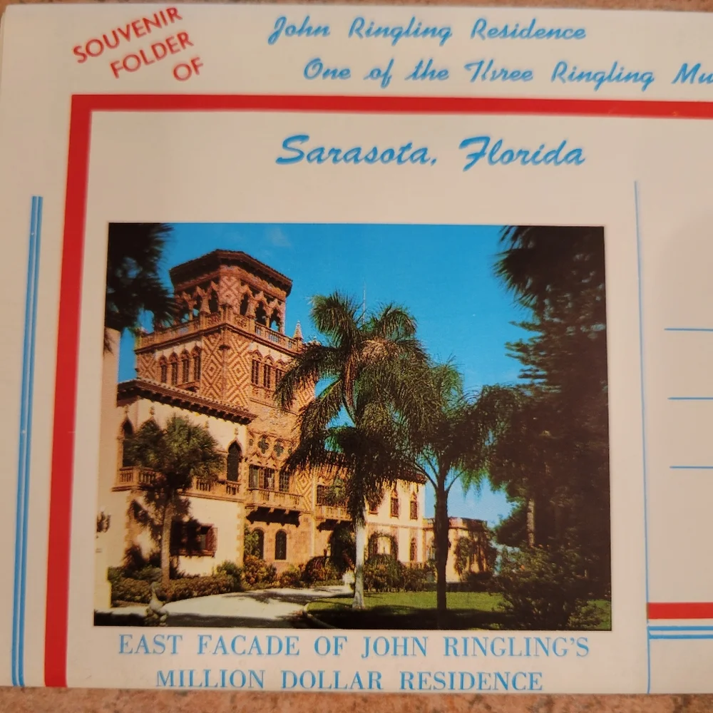 Vintage Postcard Booklets from Florida ~ Circus ~ Seashells ~ Retro!